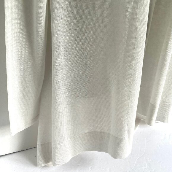 Eileen Fisher Wool Tencel Cardigan Sweater Women XXS Off White Lightweight Open - Picture 7 of 8